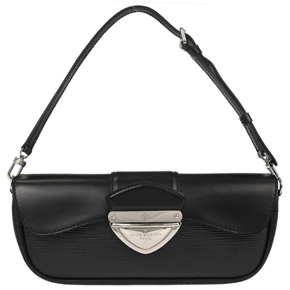 Louis Vuitton Montaigne Epi Black Leather Handbag